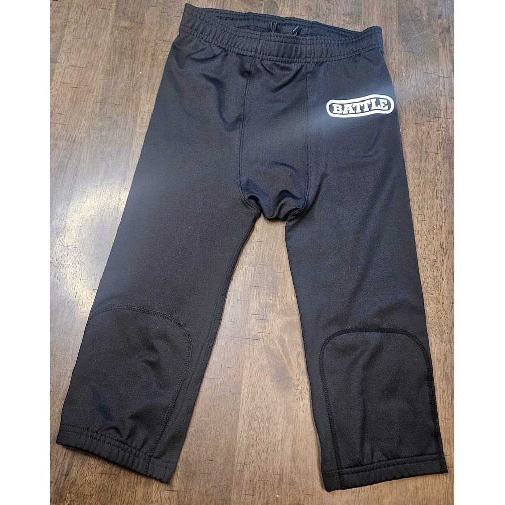 Men's Battle Sports Football Workout Jock‎ Spandex Black Compression Medium